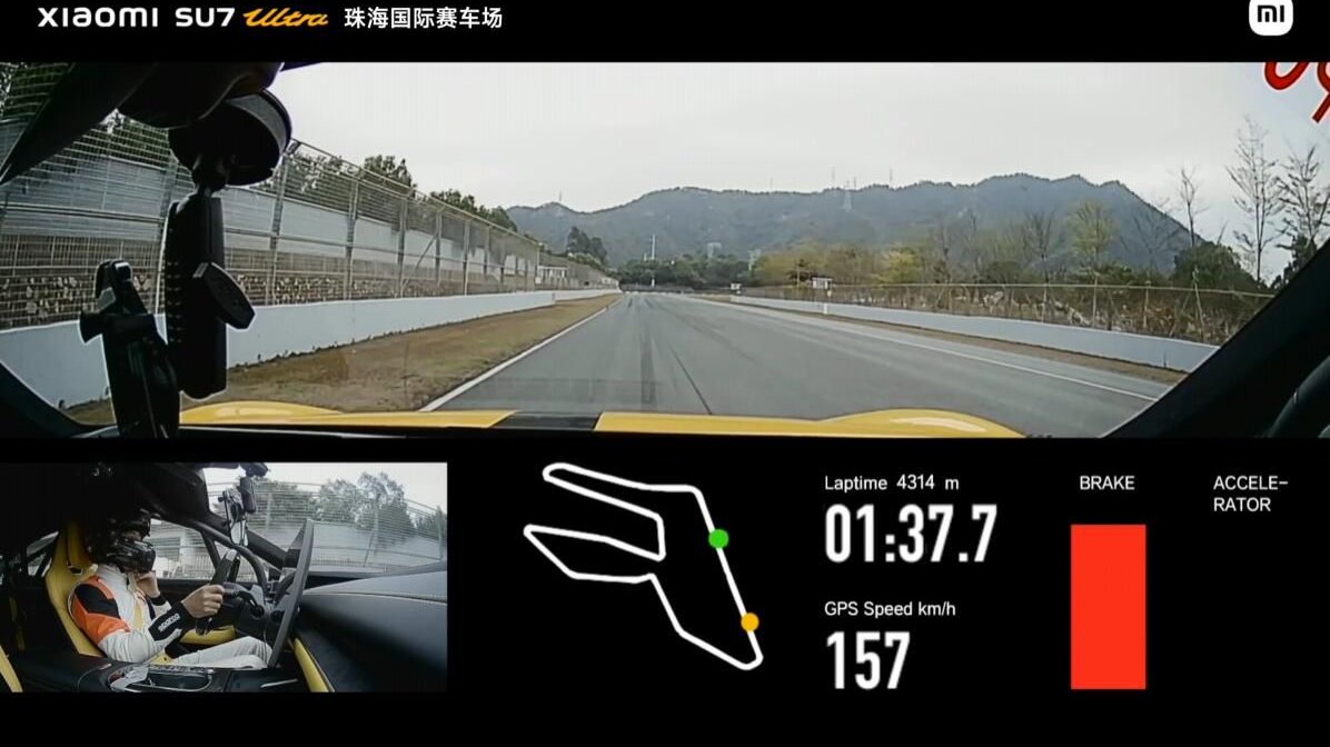 【车载】小米SU7 Ultra挑战珠海国际赛车场
