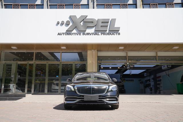 迈巴赫S450贴进口车衣石家庄永诚