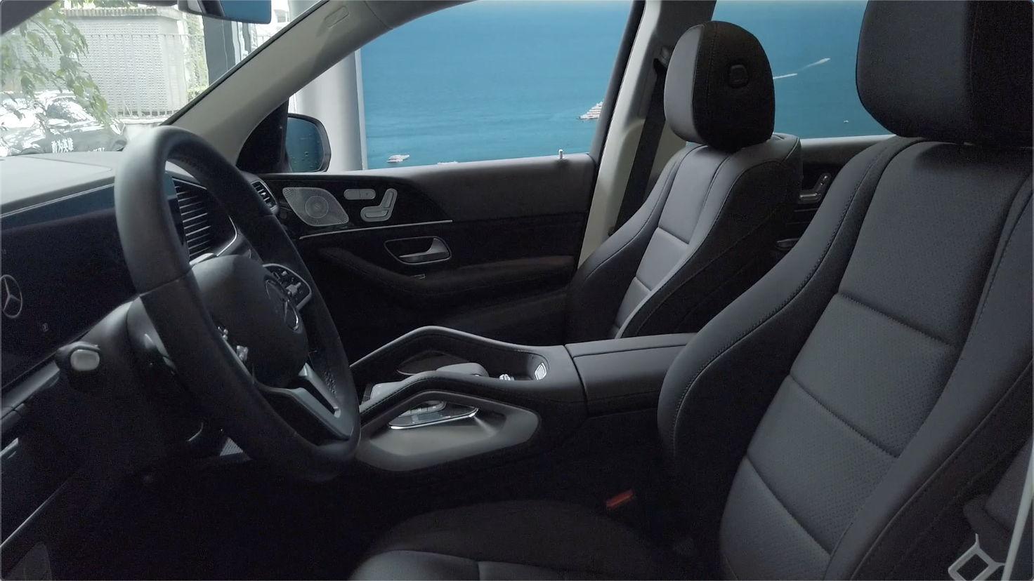 奔驰GLE内饰探店实拍（前排）