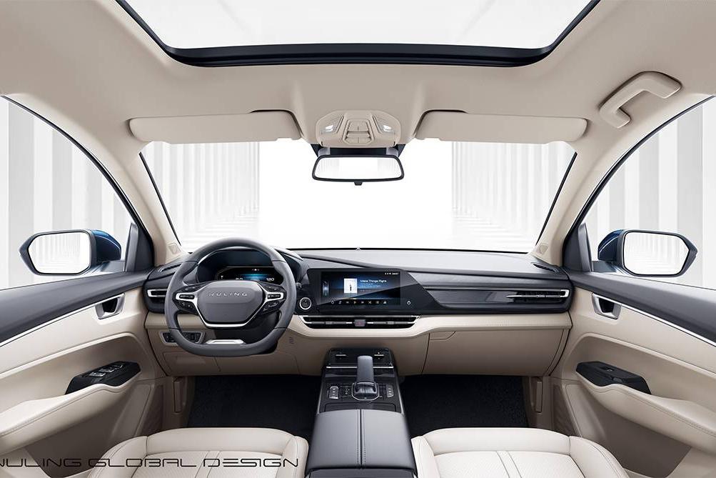 同级最大全景天窗，五菱凯捷配内饰官图正式曝光