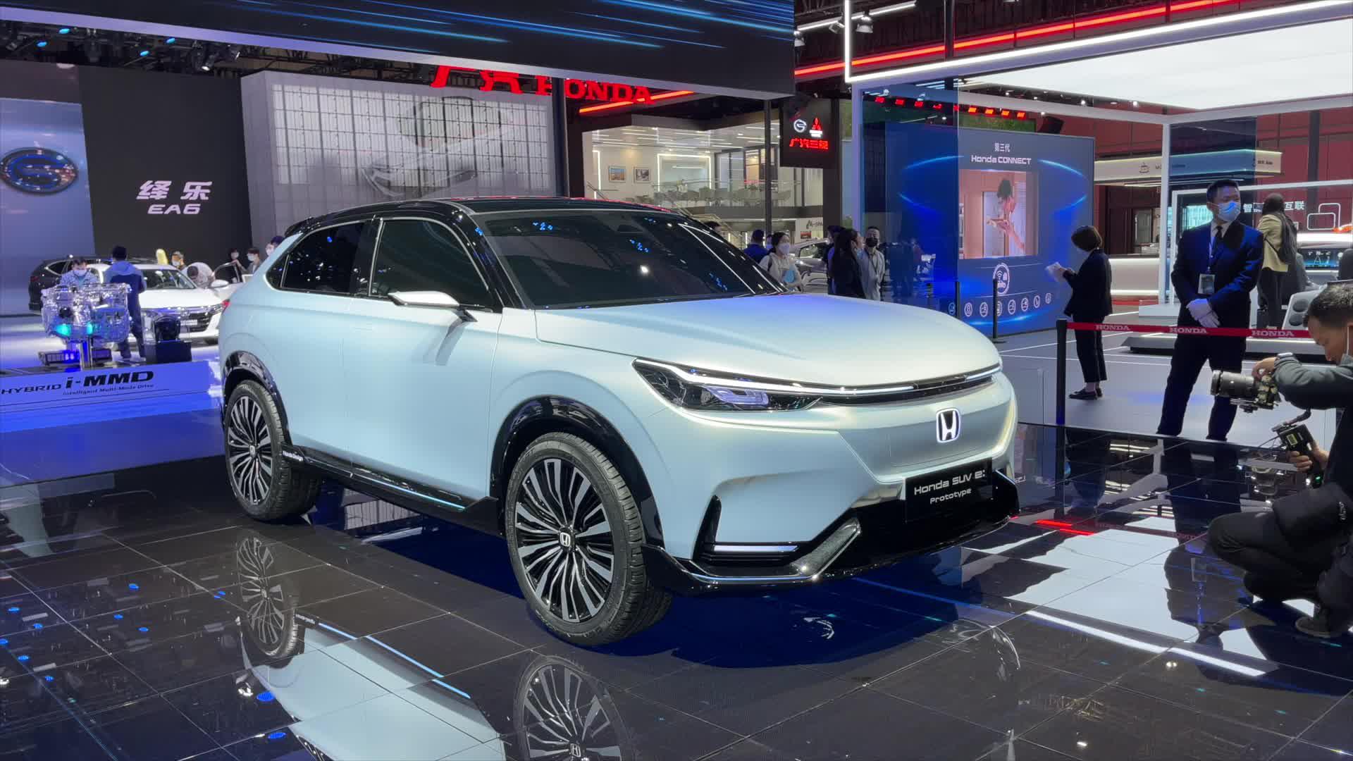 车展实拍丨开启电动化之路  体验本田SUV e：Prototype