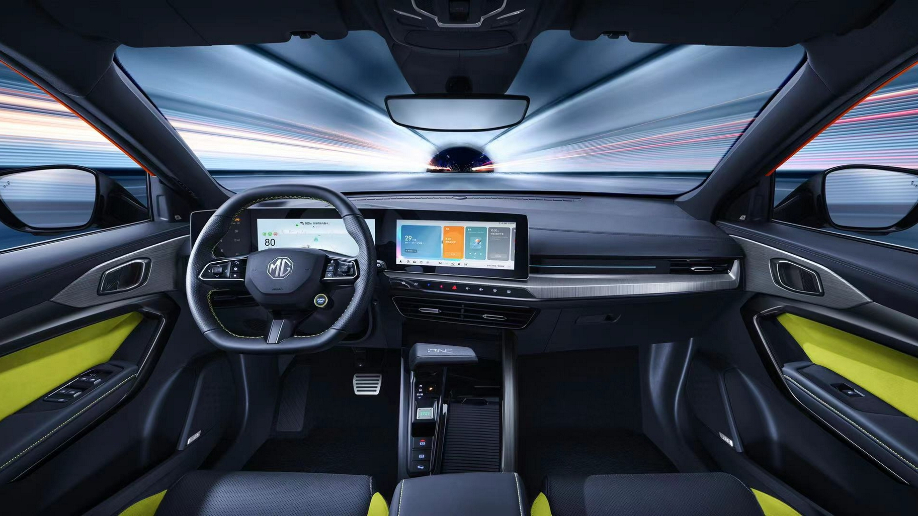 搭载三联屏 MG ONE内饰官图曝光-视频版
