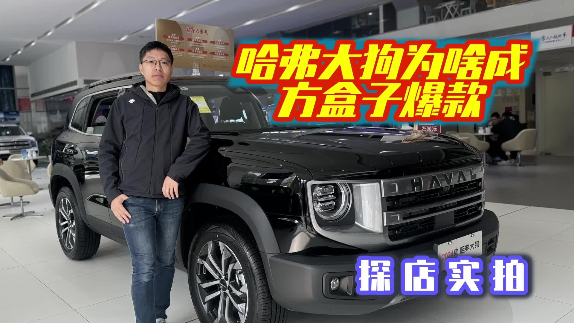 新车探店实拍，哈弗大狗凭啥就卖成了方盒子爆款车