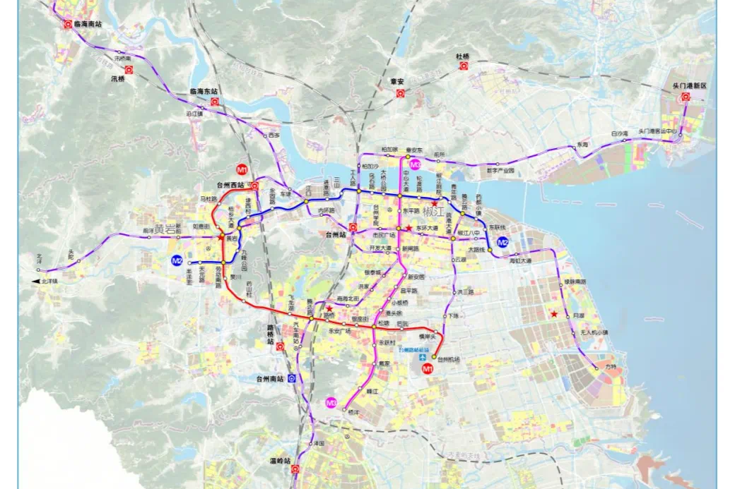 有房丨台州市域铁路S4线要来了 路线曝光 涉及椒江、路桥、温岭