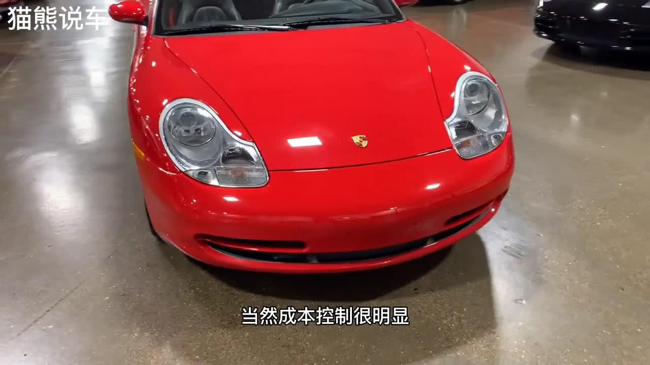 2001年的保时捷911，为控制成本用Boxster拉皮而来，网友：真丑