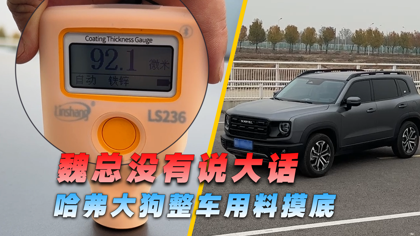 视频：魏总没有说大话，哈弗大狗整车用料摸底