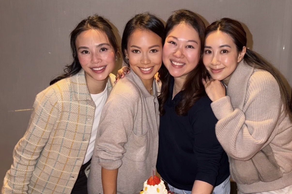 林青霞38岁继女产后露脸，与姐妹庆生身材纤瘦，生了仨娃仍没结婚