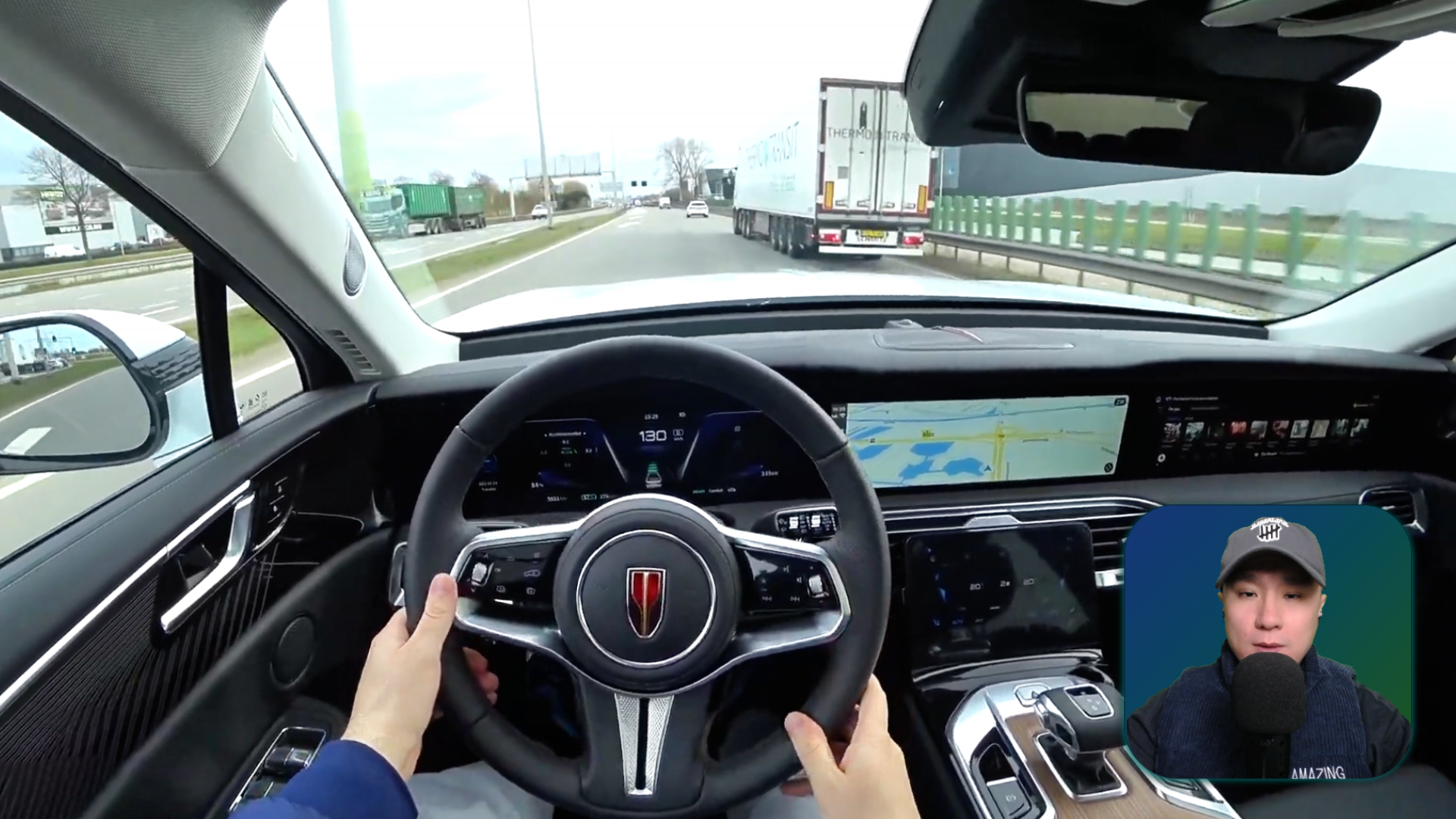视频：国产纯电动豪华大型SUV，红旗E HS9驾驶体验