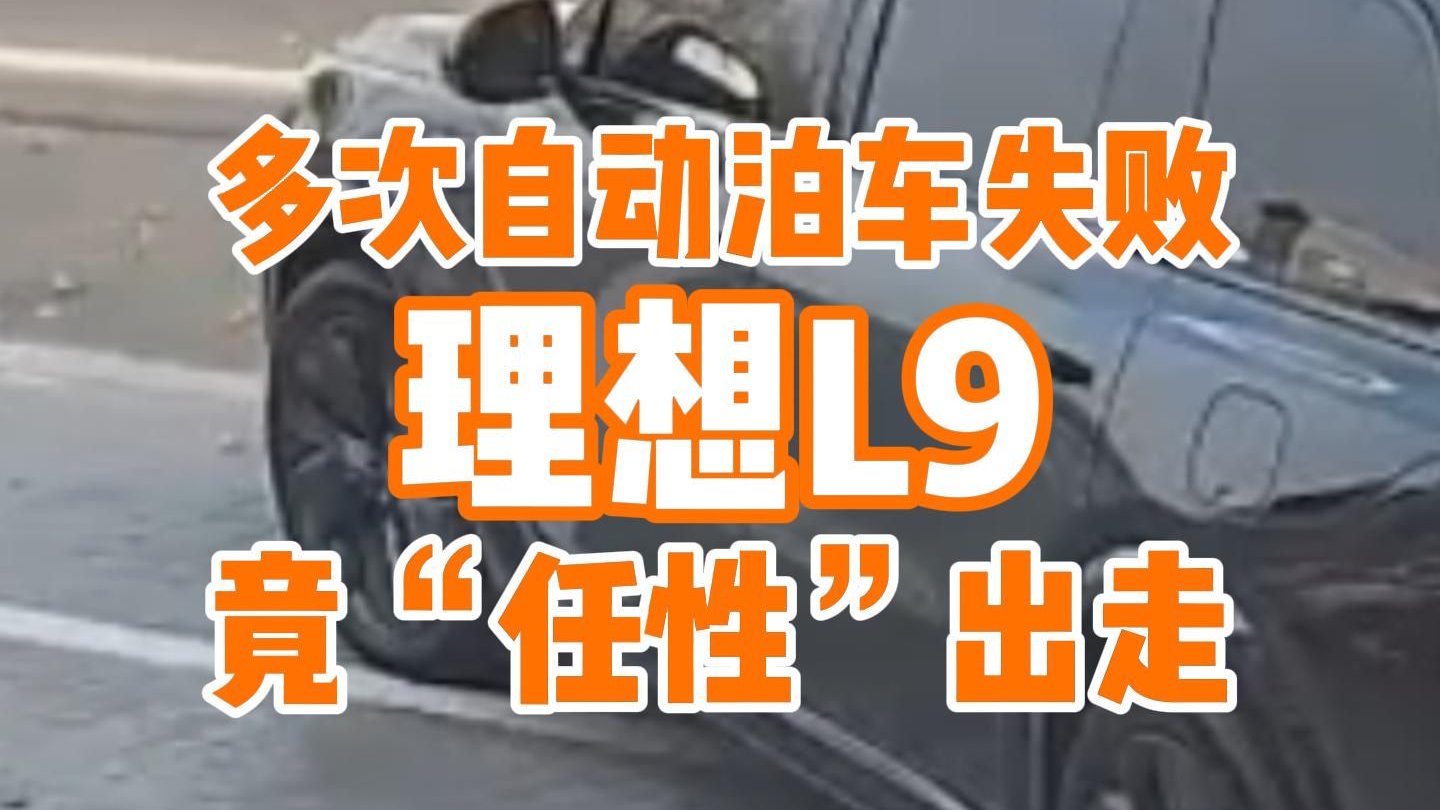 理想L9多次自动泊车失败，竟选择“任性”冲到马路上？