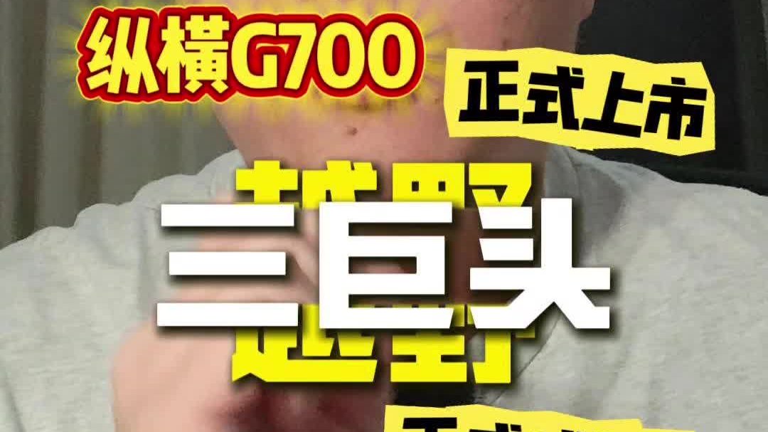 纵横G700正式上市，中国豪华硬派越野三巨头，正式成型！