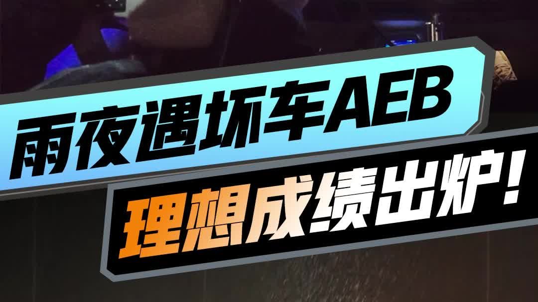 整活儿了！雨夜遇坏车AEB，理想i8..