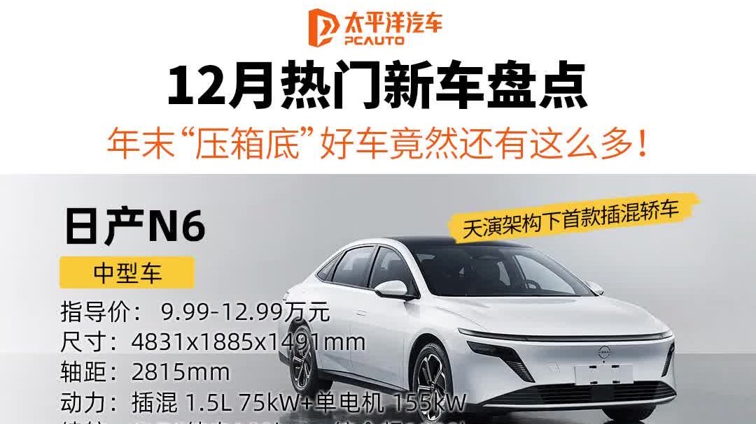 12月热门新车盘点 年末“压箱底”好车竟然还有这么多!