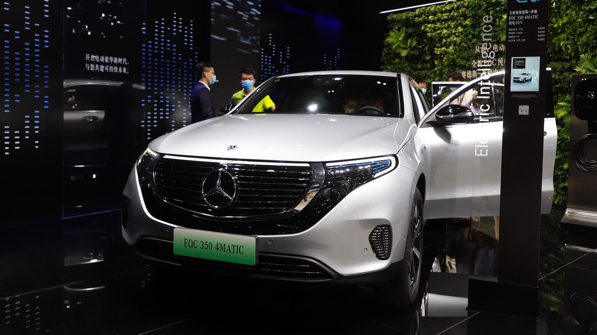 目标豪华纯电动车市场 奔驰EQC 350 4MATIC实车亮相