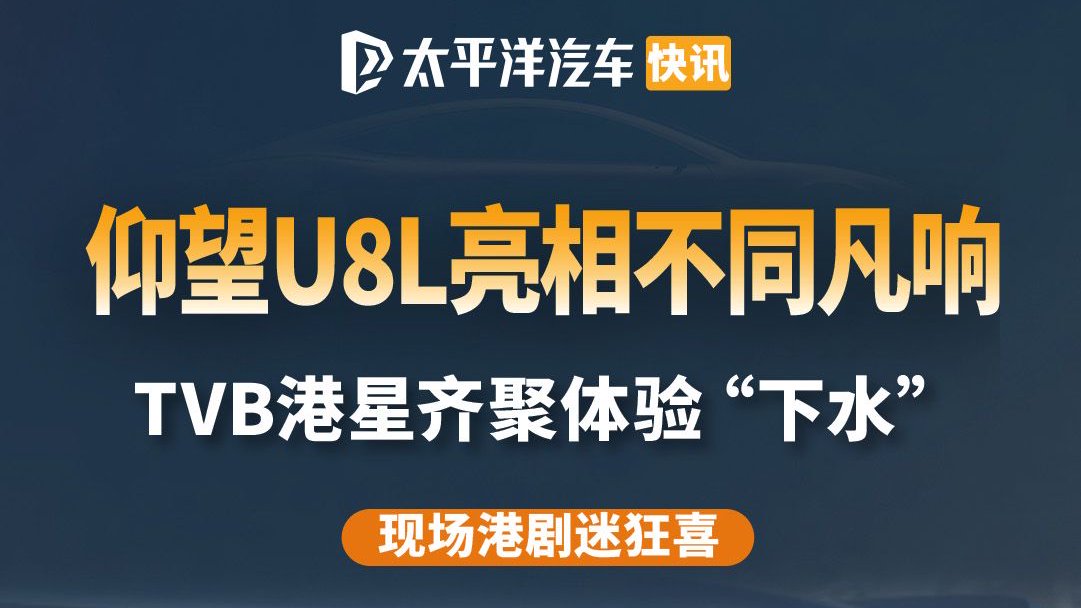 TVB马国明、马德钟 合体粤港澳大湾区车展 体验仰望U8L浮水！