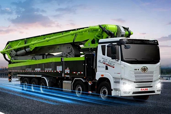 JH6凌云五轴混凝土泵车高效运营，更高、更快、更稳|卡车之友网