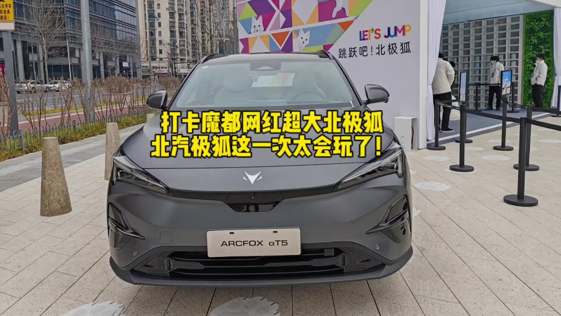 打卡魔都网红超大北极狐，北汽极狐这一次太会玩了！