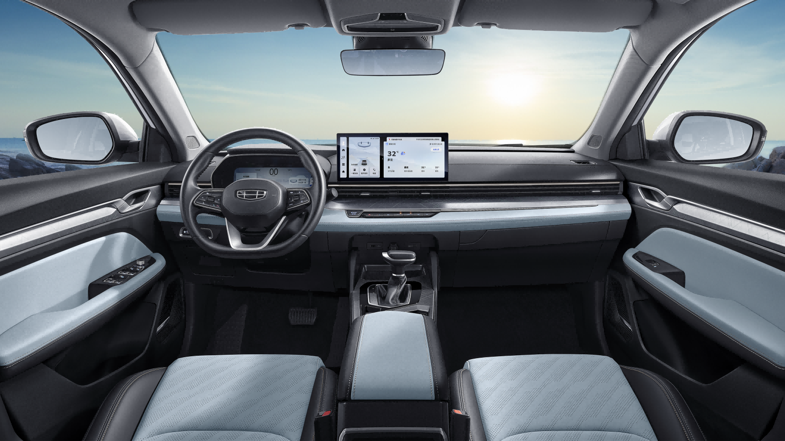 精致感突出 吉利帝豪L内饰官图发布-视频版