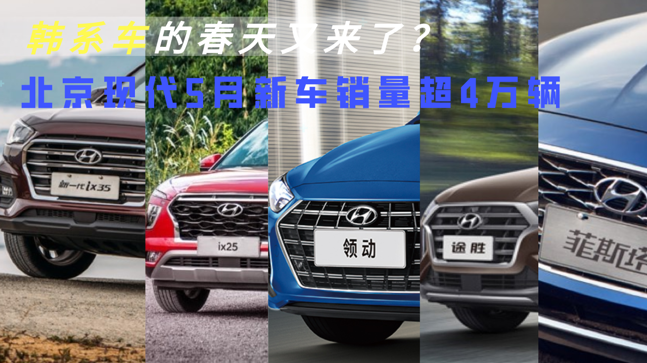 韩系车的春天又来了？北京现代5月销量超4万辆，领动成新晋顶梁柱