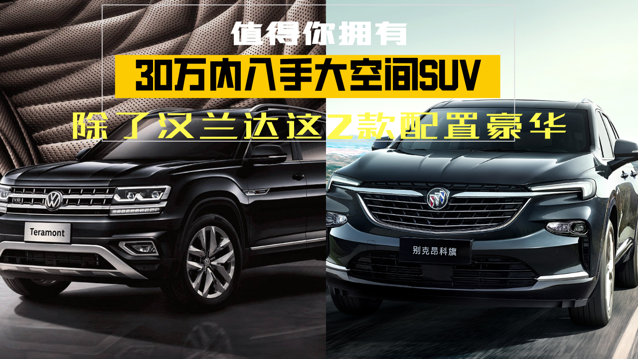 30万内入手大空间SUV！除了汉兰达这2款配置豪华，值得你拥有