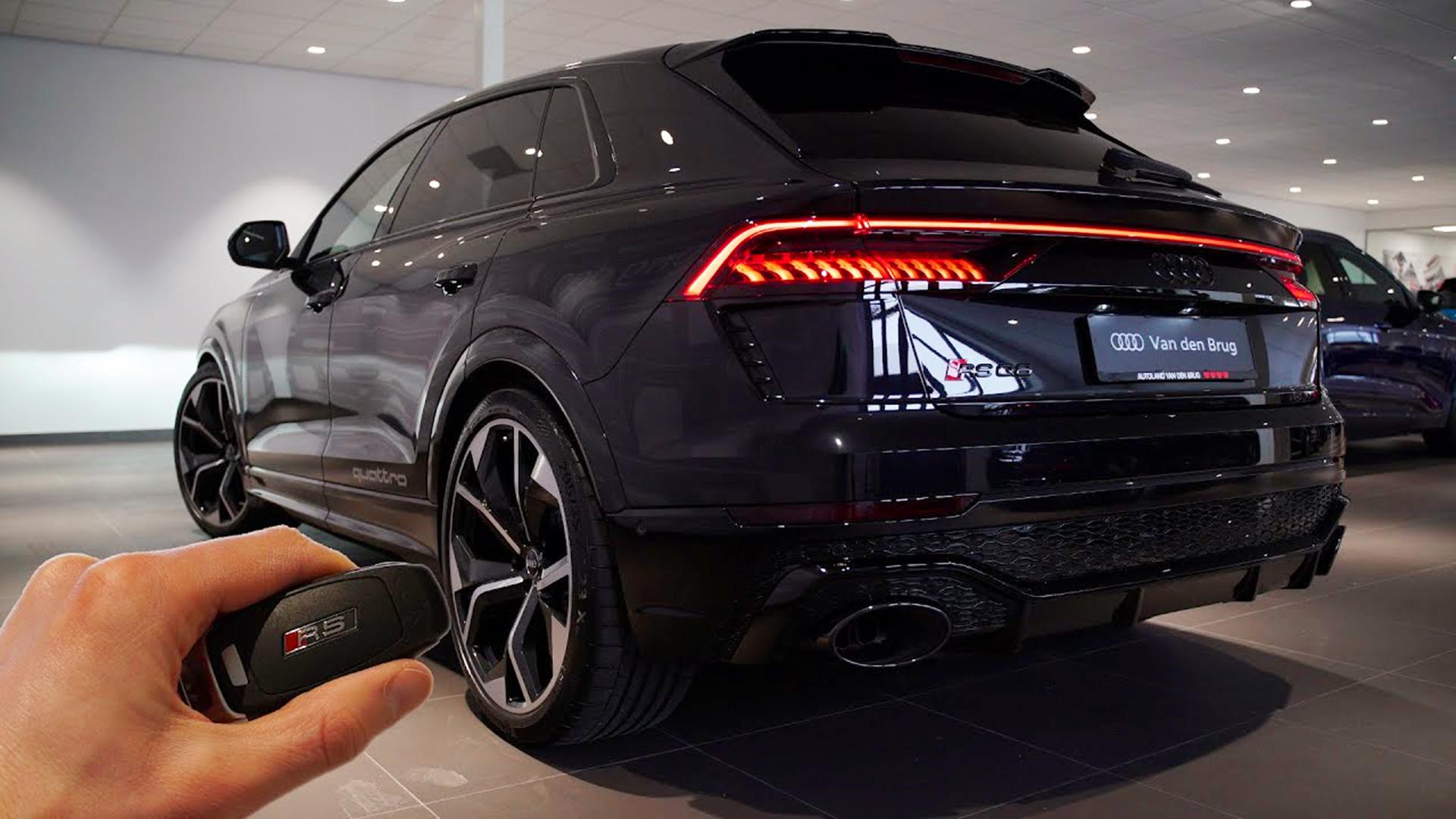 奥迪RSQ8到店实拍，4.0升V8发动机，百公里加速3.8秒