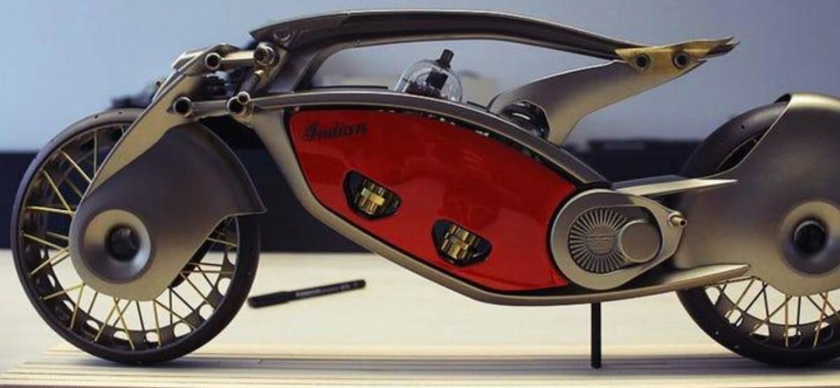 疯狂的概念摩托车