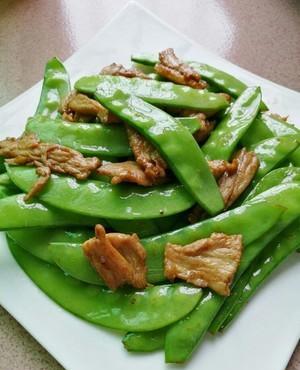 家常下饭菜谱,荷兰豆炒肉,简单美味营养,秒光3碗米饭