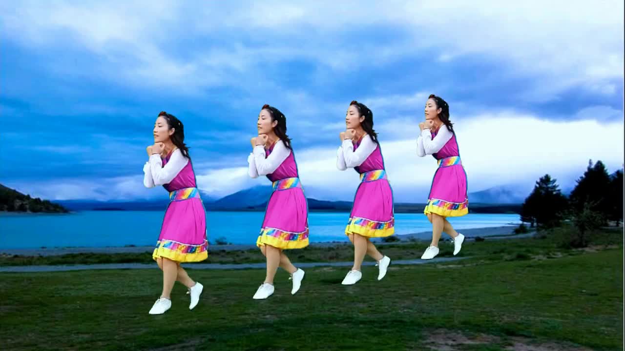 广场舞《我的玫瑰卓玛拉》藏族古典风情,声音清脆甜美