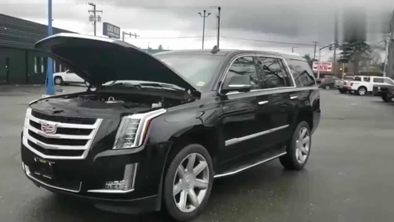 按下新款凯迪拉克凯雷德车钥匙坐进驾驶室那刻才知道多霸气