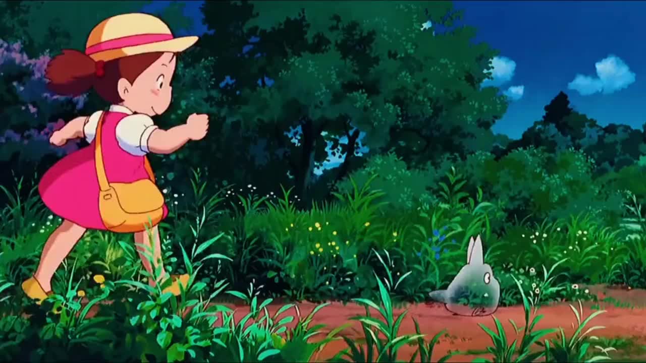 龙猫小女孩发现神秘生物一路追踪到终点