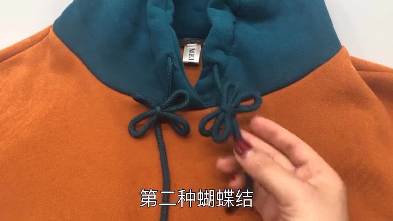 今年流行的卫衣绳子打结方法好看又个性方法简单分分钟学会