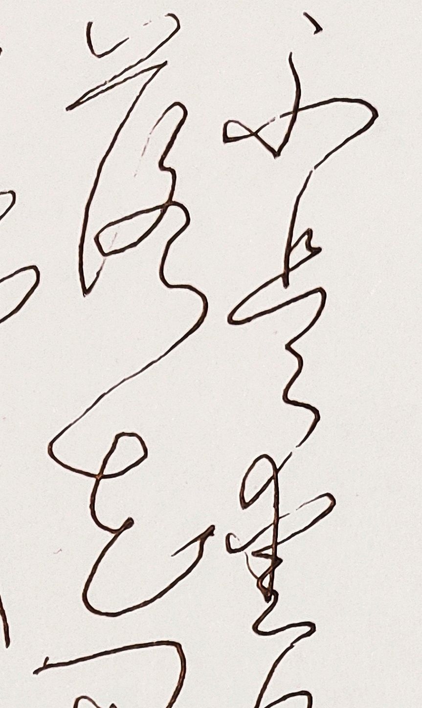 胡维平硬笔书法 严蕊《卜算子·不是爱风尘》