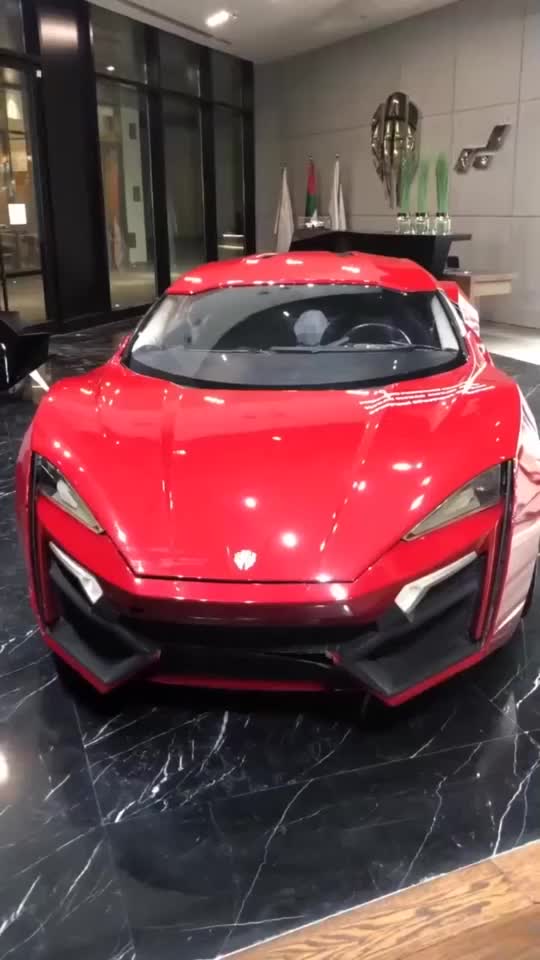 在迪拜参加车展，转悠了半天，看中了这辆车