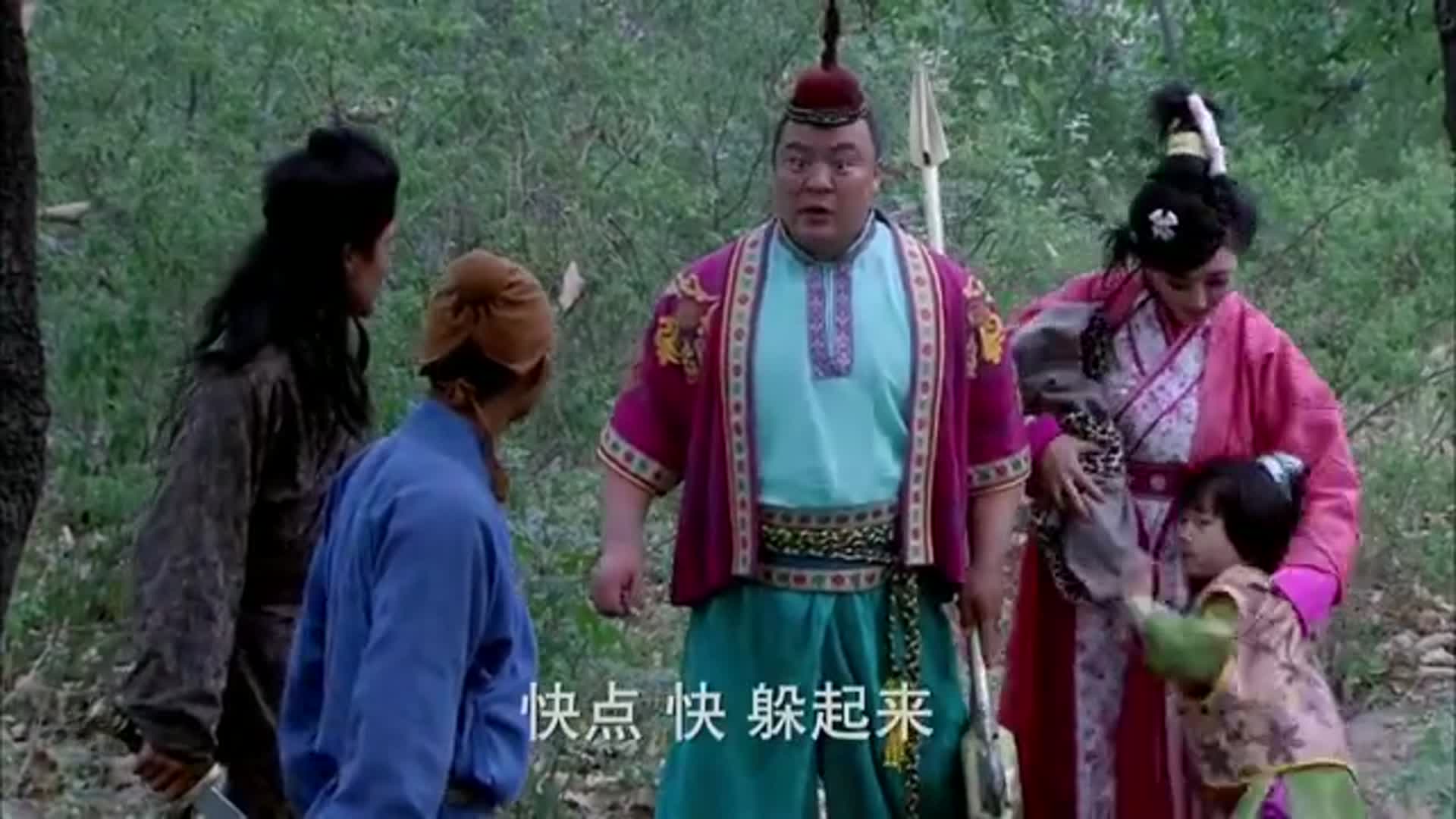 隋唐英雄:纪鸾英等人上山逃亡,程越虎留下断后