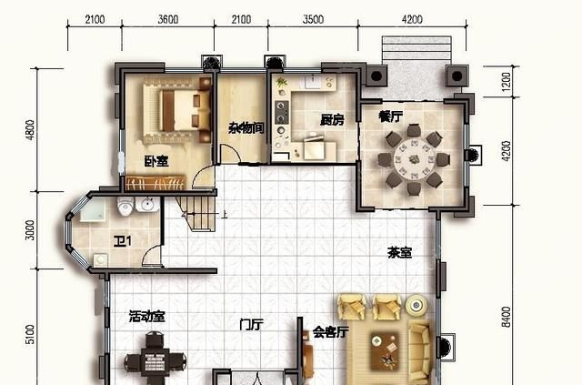 新农村自建房设计图纸447㎡欧式三层复式别墅