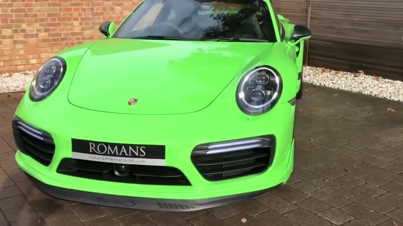 911turbos绿色,保时捷911turbos 原谅色911turbos有点亮眼睛啊