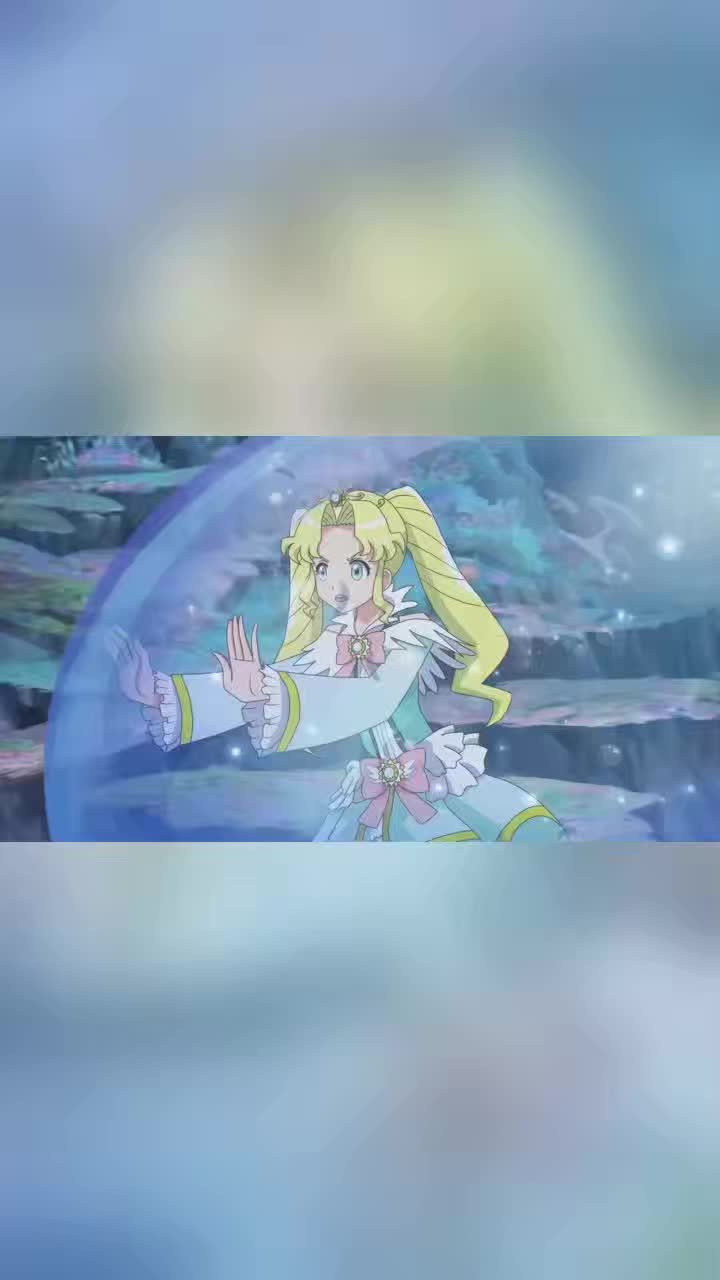 巴啦啦小魔仙彩俐掉进海里两个精灵抱着哭看到彩俐没事笑了