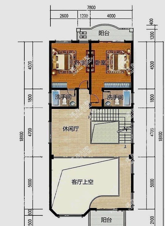 开间7米进深14米户型图,7米宽15米长房屋设计图 7米面宽的3栋别墅,两款复式进深达到18米,第一款主体只要16万