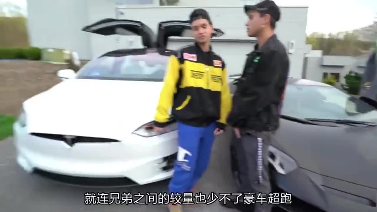 当特斯拉遇到兰博基尼大牛，打赌1万美金，不服就是干！