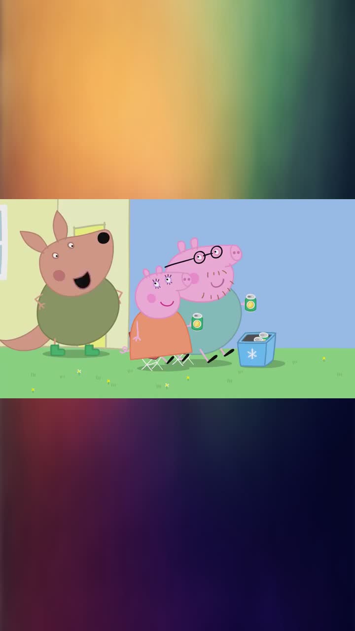 小猪佩奇:袋鼠一家来佩奇家玩,还要给猪爸爸做饭,太勤快了