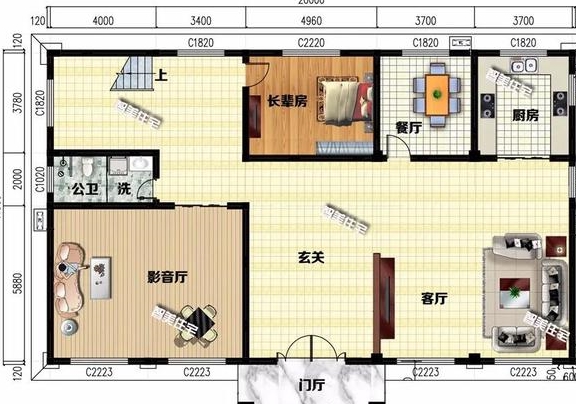 宽20米左右的农村大别墅有宅基地就是好中式欧式风格任性建