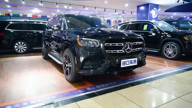 20款奔驰GLS450现车实拍全车暗夜套件中控双联屏