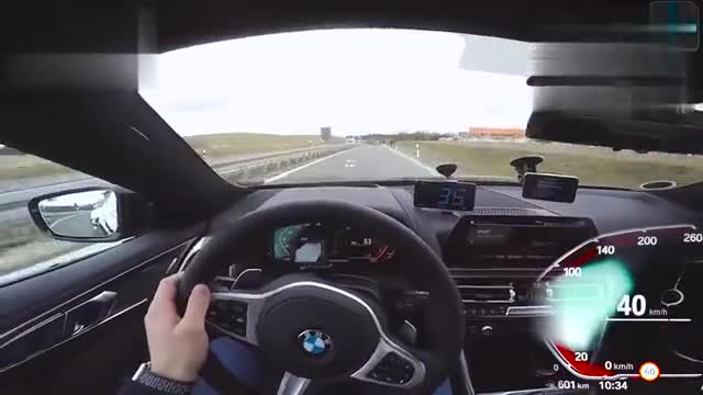 驾驶宝马8系体验德国不限速高速,我感觉260的时速应该还不是极限