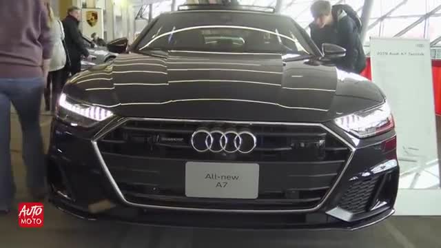 车展实拍全新奥迪A7,这车不光外观大气，内饰更是豪华