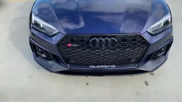 还是喜欢这种性能版奥迪！实拍2019款奥迪RS5，简直太帅了