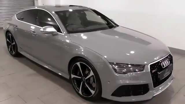 暴徒的气质，实拍水泥灰奥迪RS7