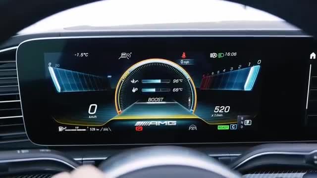 仪表盘展示分析，全新奔驰GLE53