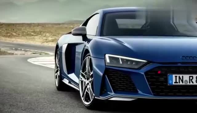 奥迪R8静态实拍，外观很炫酷内饰