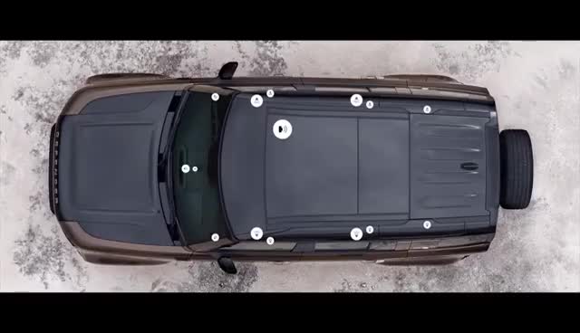 全新路虎卫士车身四周的自动感应配置！