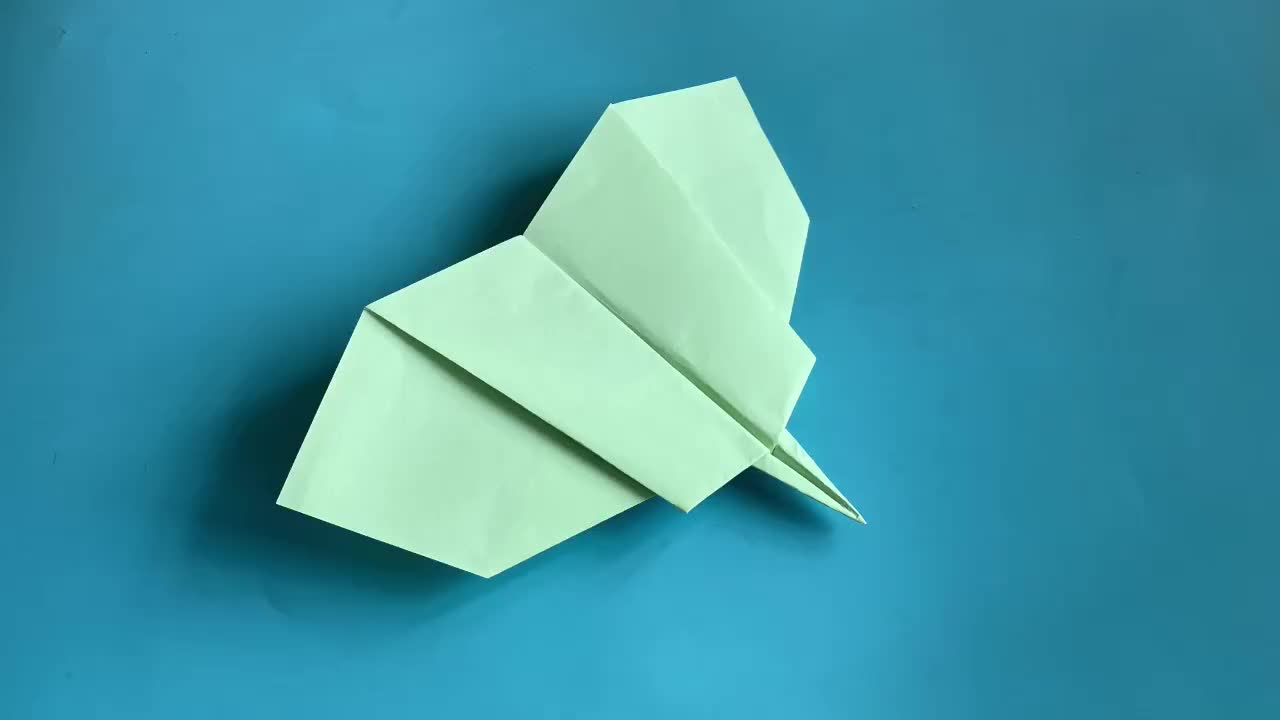 教你折蜂鸟滑翔机纸飞机,简单好玩,可以飞