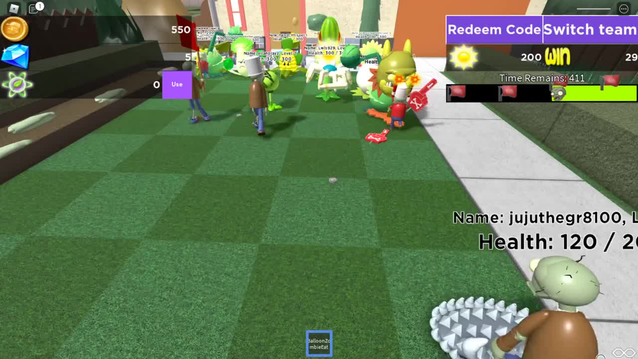 roblox 虚拟世界 游戏 植物大战僵尸 闪电芦苇不受控制